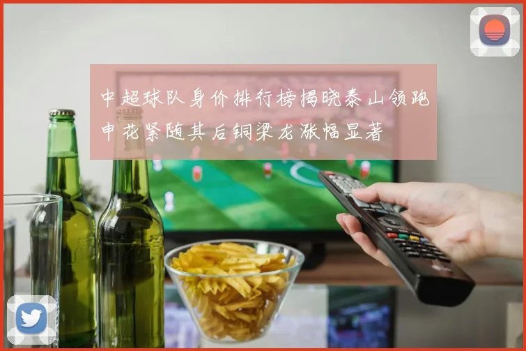 中超球队身价排行榜揭晓泰山领跑申花紧随其后铜梁龙涨幅显著